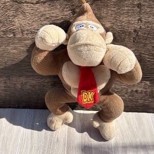 DK Donkey Kong 10" Plush Doll Stuffed Toy Official Licensed Nintendo Super Mario